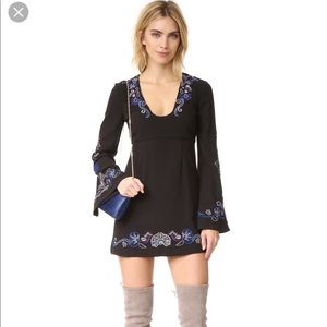 NWOT Free People Holiday Folk Mini Dress sz 10